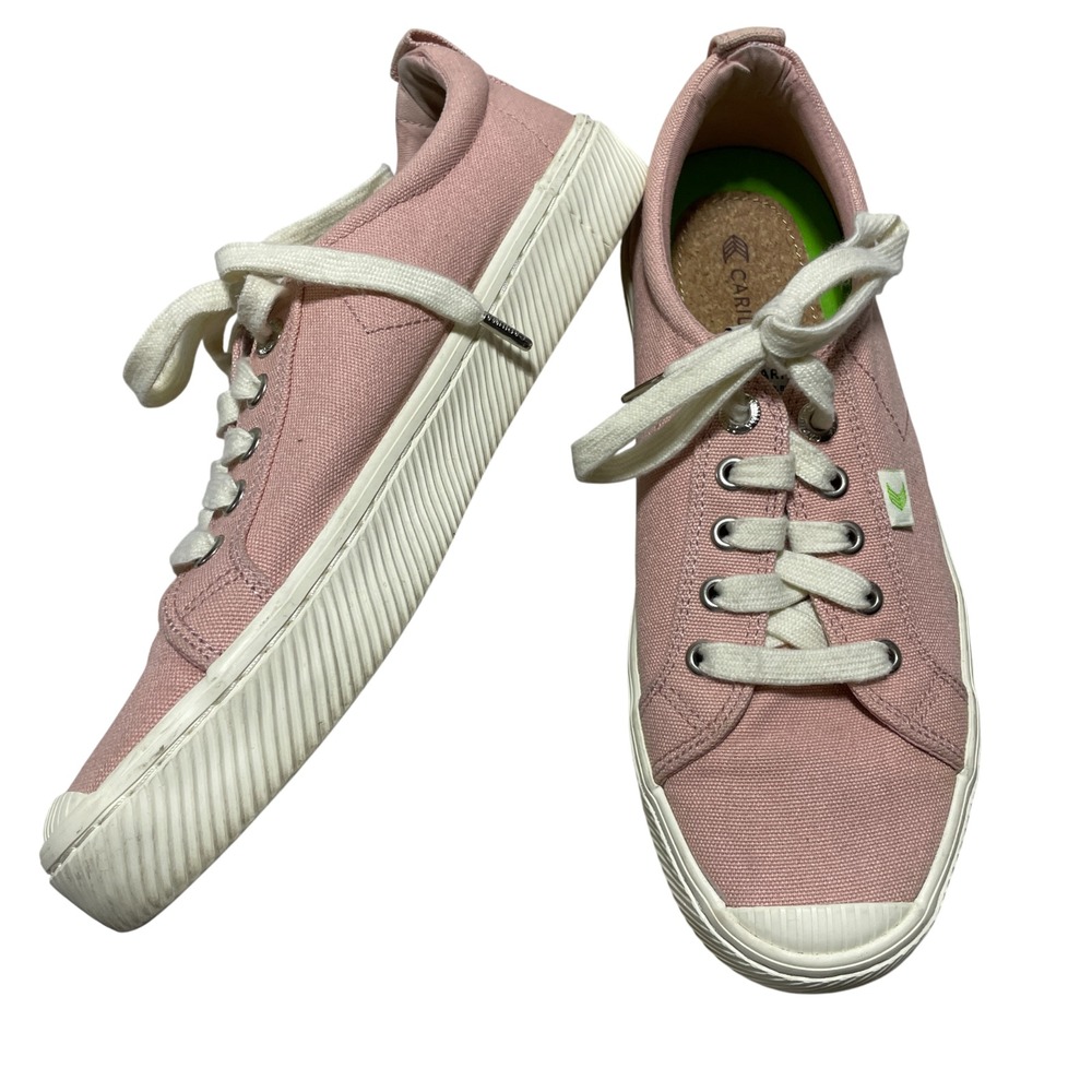 Cariuma Women's 9 OCA Low Canvas Sneakers Rose Colorway Lace Up Tennis
